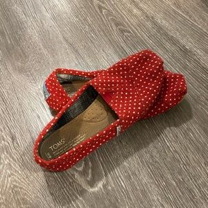 Red polka dot Toms!